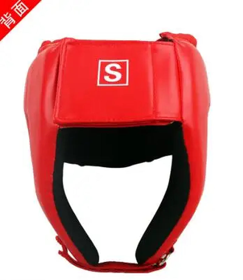 Blue Red Black MMA Helmet Adult Male Female Fighting Muay Thai Kick Boxing Training Helmet Safety Headgear Sanda Protector Guard