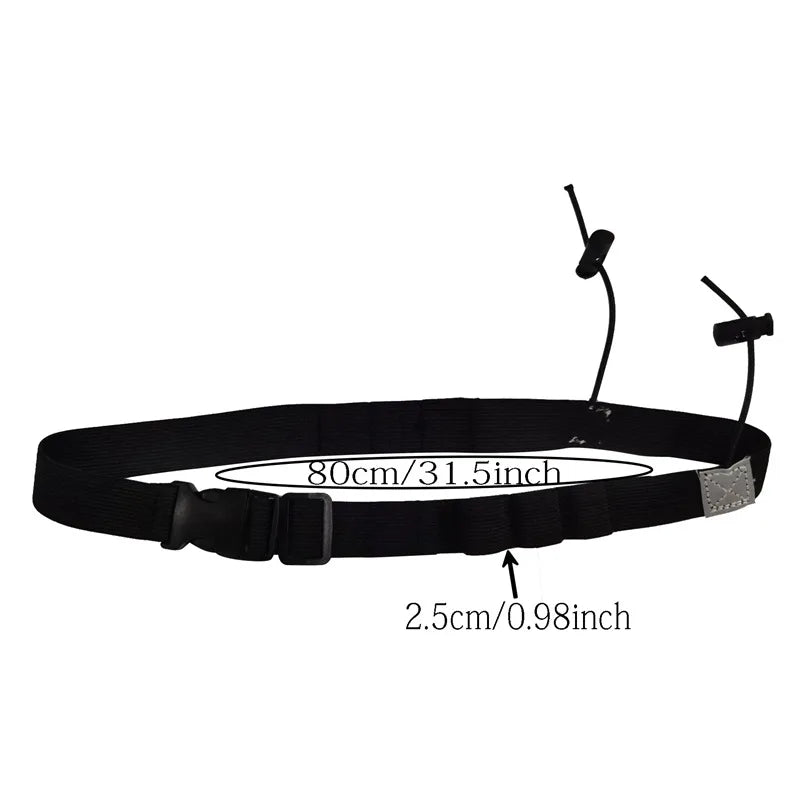 Running Race Number Belt Waist Pack Bib Holder for Triathlon Marathon Cycling Motor with 6 Gel Loops Fitness Sport Accessories