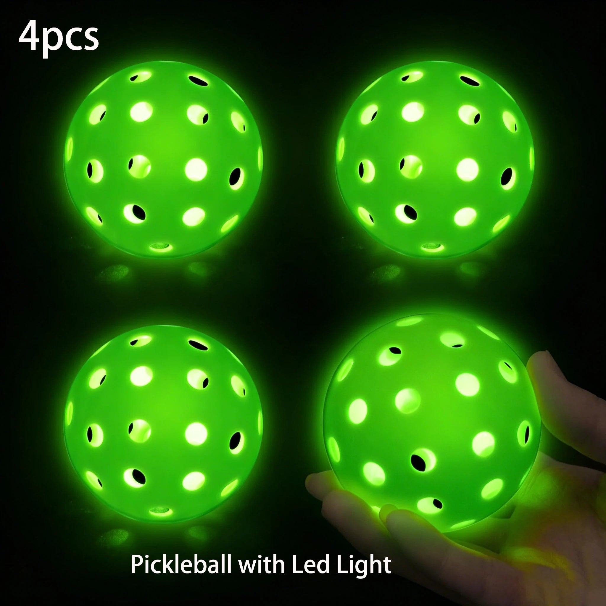12Pcs Pickleball 74MM Durable 40 Holes Outdoor Pickleballs 26G Outdoor for Competition Pickleball Packs of Pickleballs