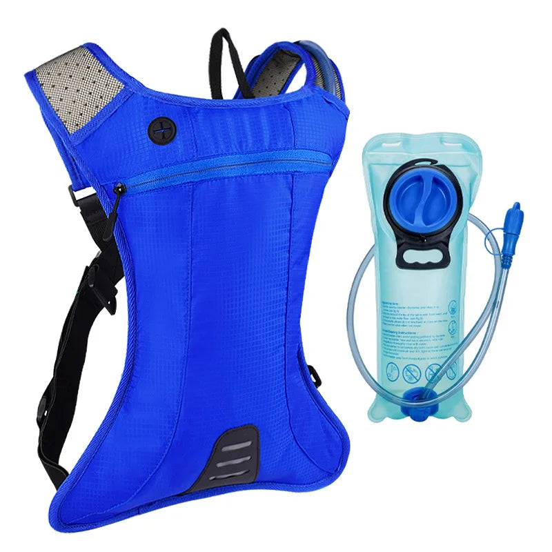 Waterproof Hydration Backpack Comfortable Breathable Sport Water Bag Backpacks with 2L Water Bag for Running Cycling Tourism