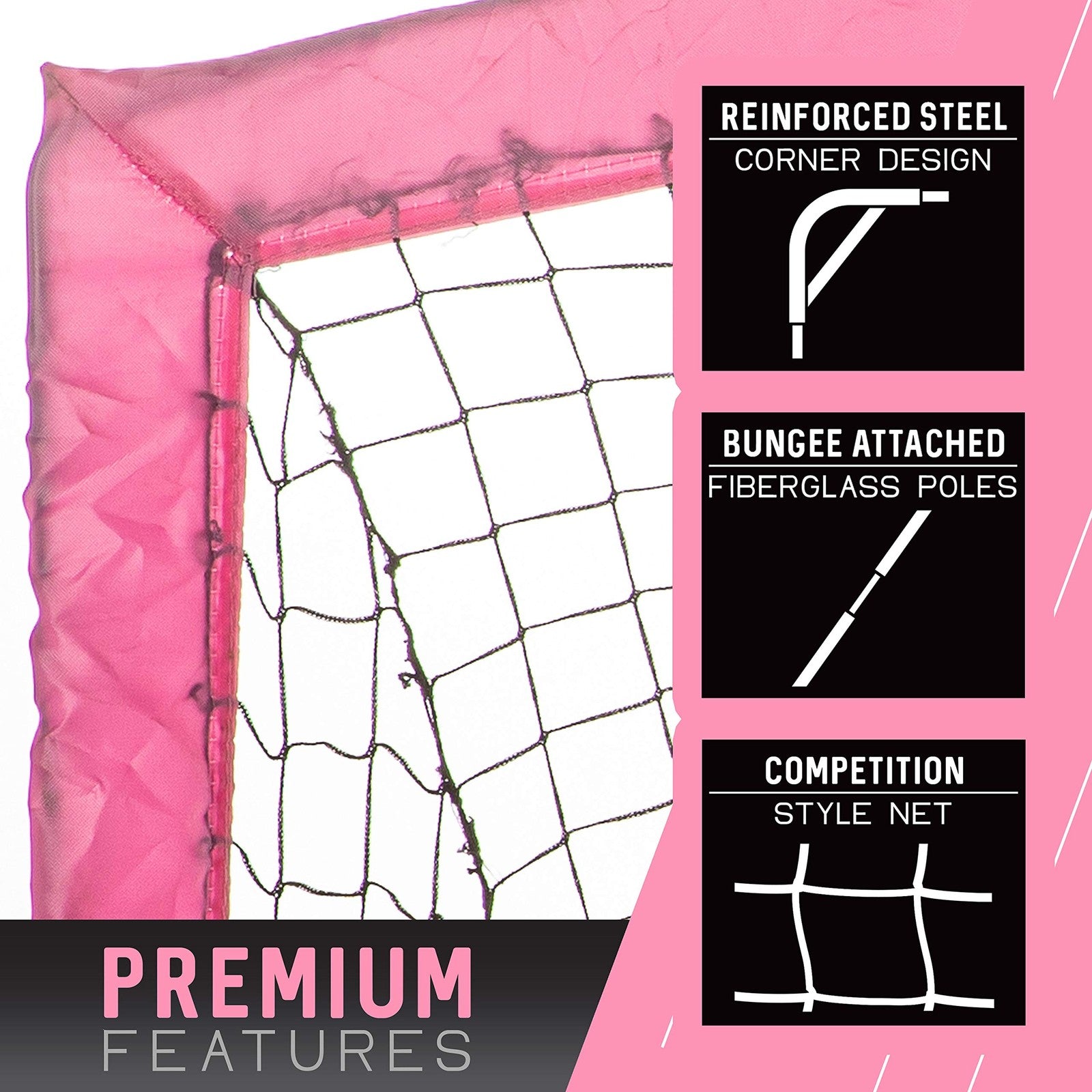 Franklin Sports 4X3 Pop up Backyard Soccer Goal Portable Mini Goal with Stakes