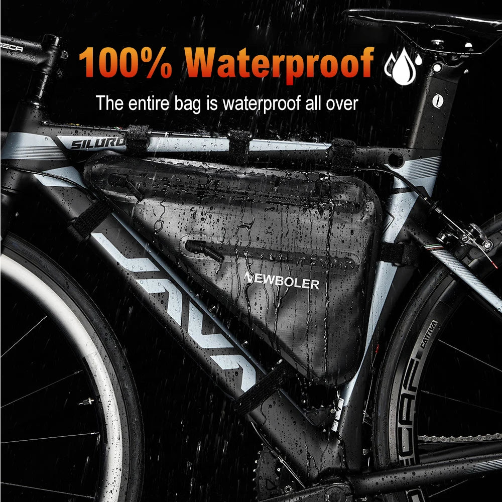 Bike Bicycle Bag Front Tube Frame Handlebar Waterproof Cycling Bags Triangle Pouch Frame Holder Bicycle Accessories