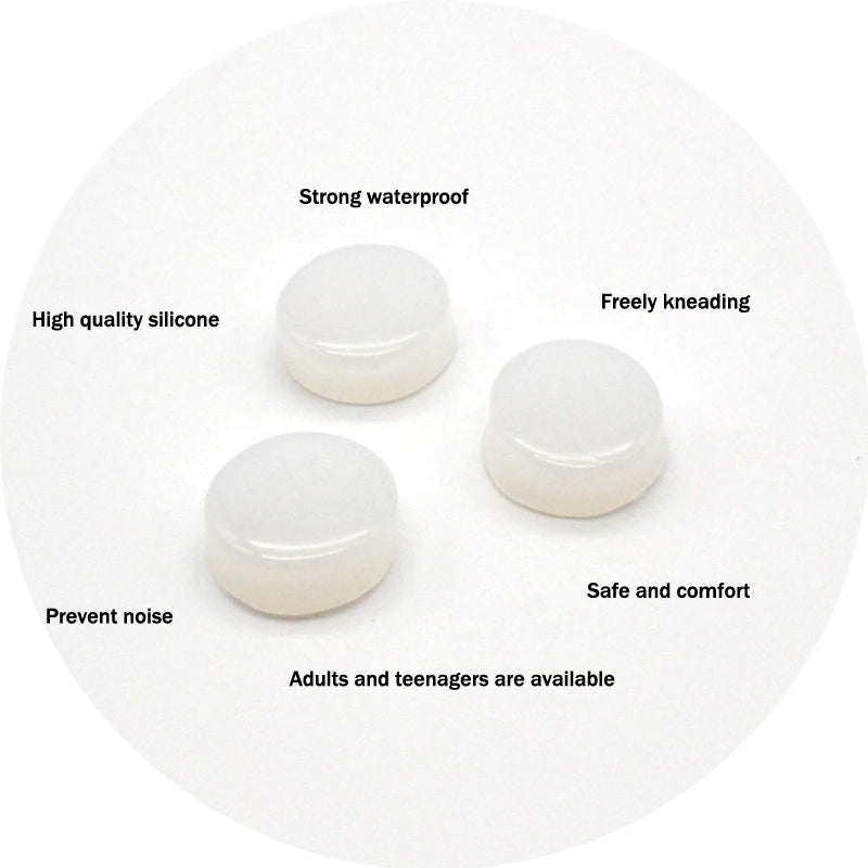 Anti Noise Silicone Earplugs Waterproof Swimming Ear Plugs for Sleeping Diving Surf Soft Comfort Natation Swimming Ear Protector