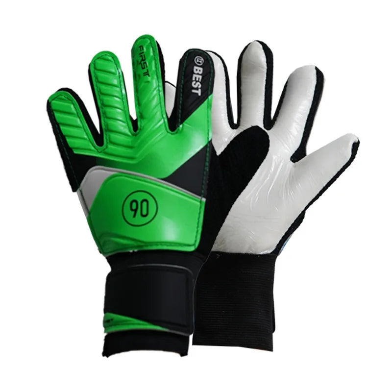 1 Pair Goalkeeper Gloves - Wear-Resistant Latex, Anti-Slip Soccer Goalie Gloves for Training & Matches, Football Training Equipm