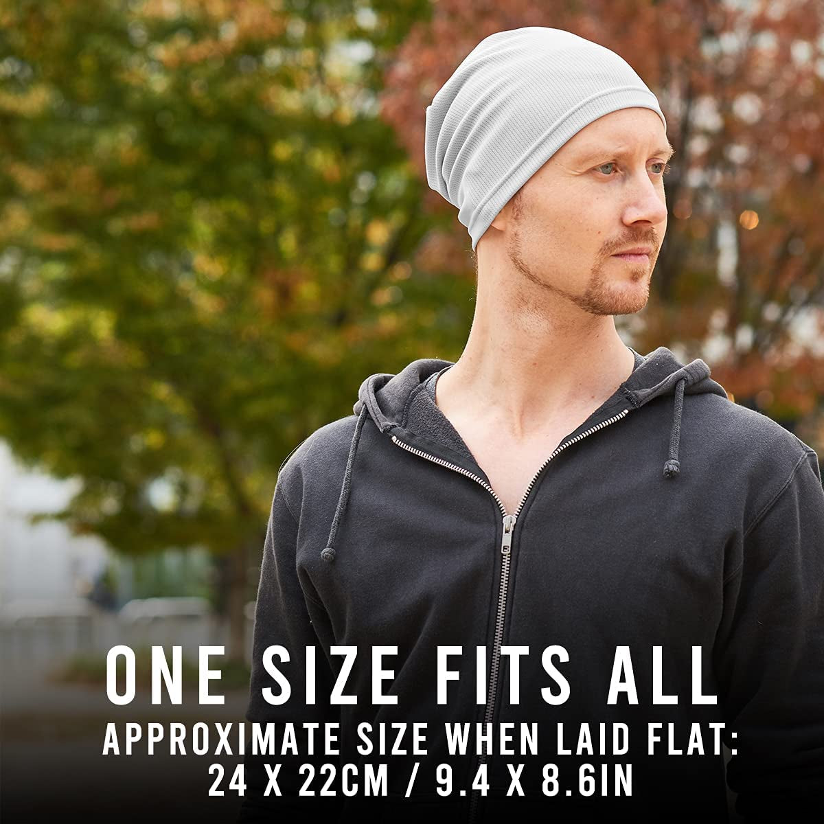 Mens & Womens Running Sports Beanie, Sweat-Wicking Uv-Blocking Helmet Liner Gym Cap & Cycling Hat