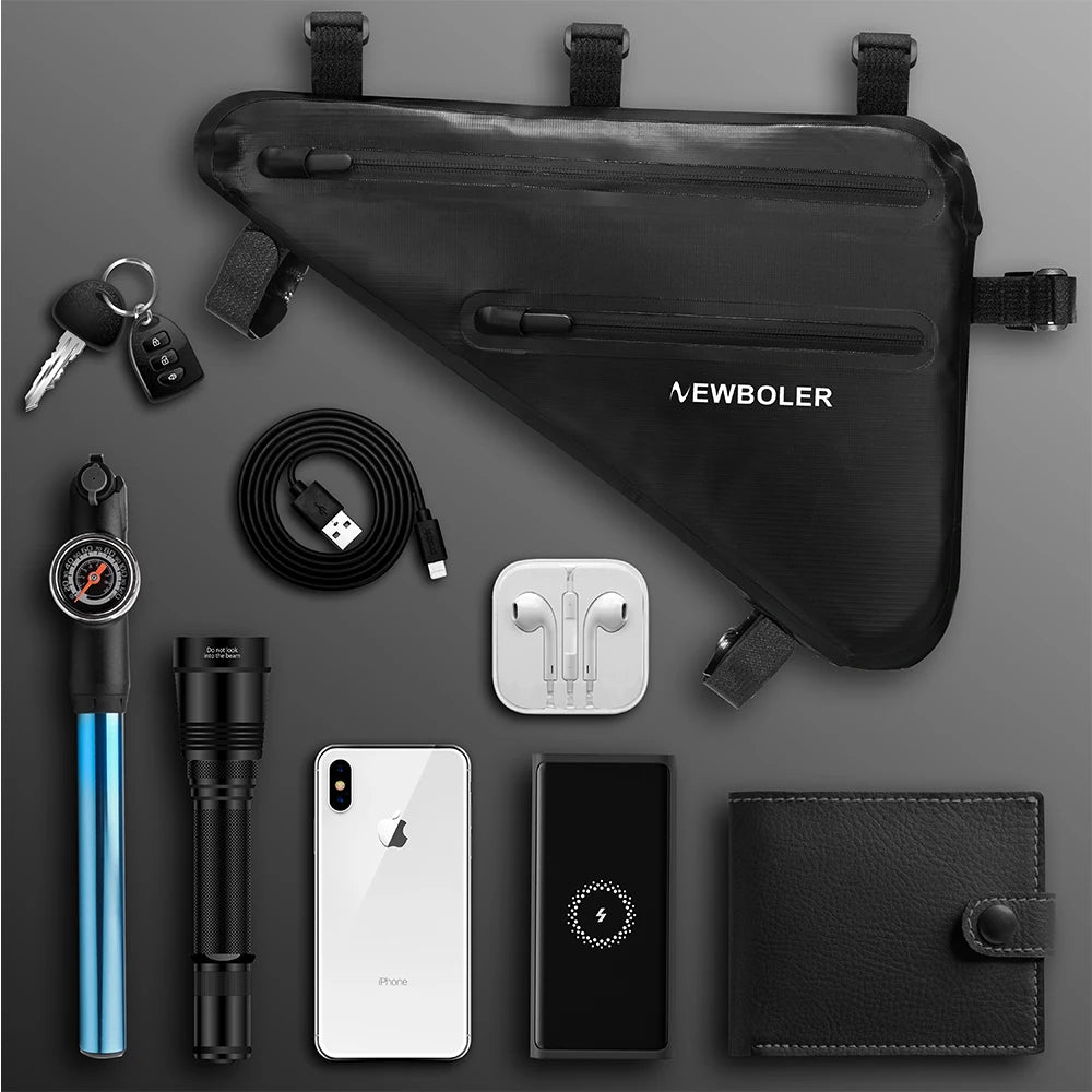 Bike Bicycle Bag Front Tube Frame Handlebar Waterproof Cycling Bags Triangle Pouch Frame Holder Bicycle Accessories