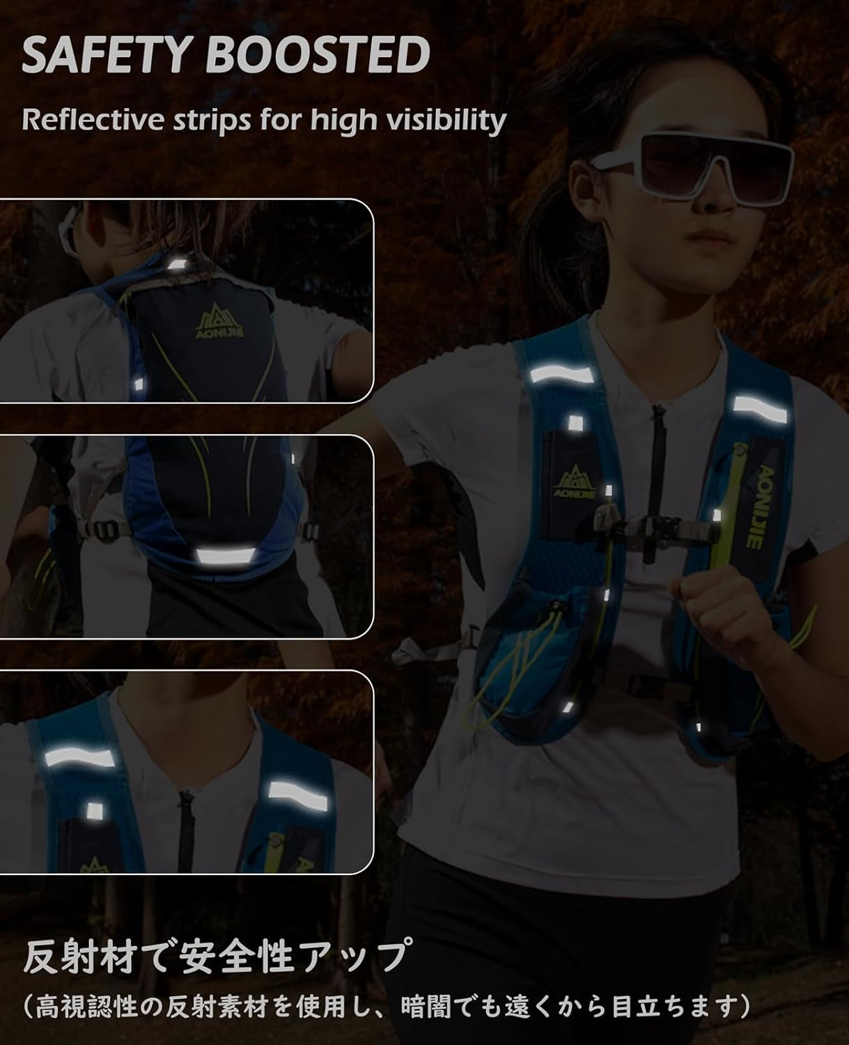 Running Vest Hydration Pack Backpack for Men & Women, Lightweight Trail Marathon Run Race Vest for Cycling Jogging