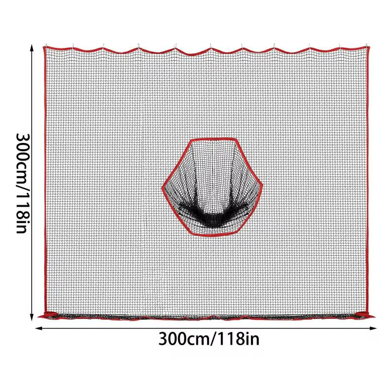 Golf Hitting Net 10X10Ft Barrier Golf Net Heavy Duty Training Aid Practice Ball Barrier for Golfers Backyard Driving Chipping