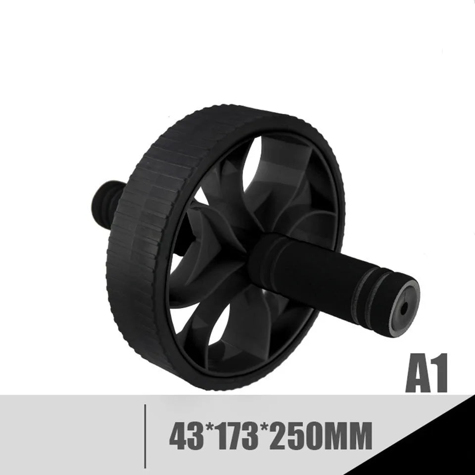 Professional Double-Wheeled Updated Ab Abdominal Press Wheel Rollers Home Gym Exercise Equipment for Body Building Fitness