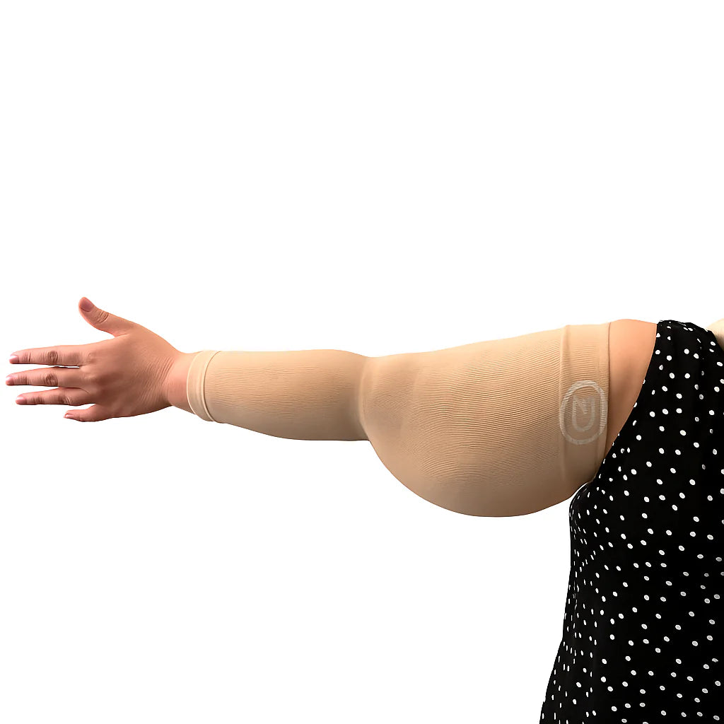 Plus Size Arm Compression Sleeves 20–30 Mmhg