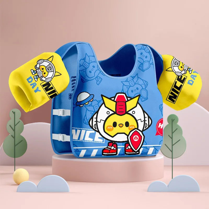 No Inflation Swim Vest Buoyancy Vest Swimming Ring Tube Swim Accessory for Water Sports Swimming Arm Ring Swim Pool Float