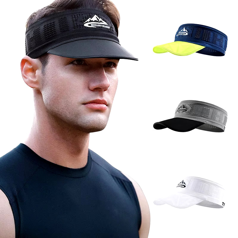 Summer Sun Hats Running Caps for Men Women Quick Dry Breathable Mesh Visor Hat Top Empty Tennis Golf Cycling Hat Baseball Cap