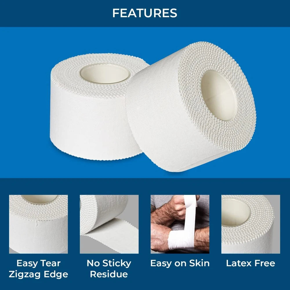 3-Rolls Foam Sport Underwrap Athletic Foam Tape Sports Pre Wrap Athletic Tape for Ankles Wrists Hands and Knees