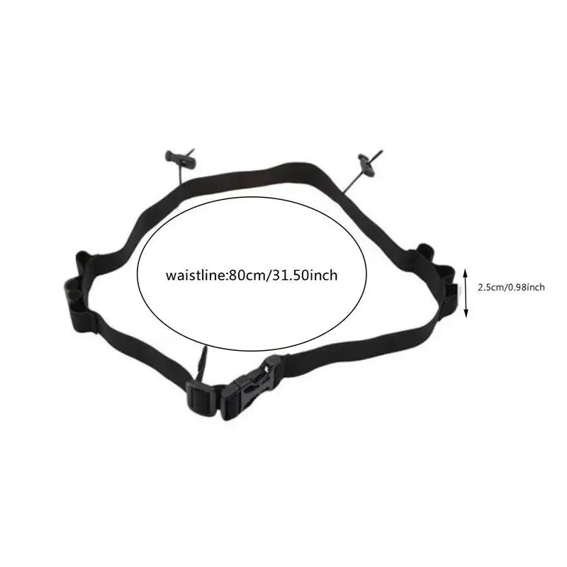 Running Race Number Belt Waist Pack Bib Holder for Triathlon Marathon Cycling Motor with 6 Gel Loops Fitness Sport Accessories