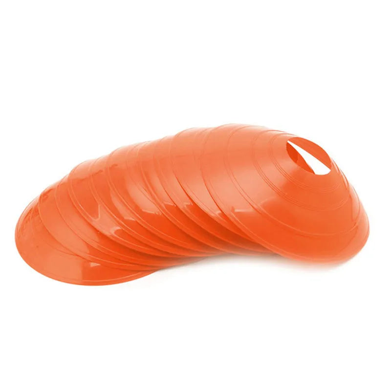 10Pcs Soccer Disc Cone Set Football Agility Training Saucer Cones Marker Discs Multi Sport Training Space Cones Accessories