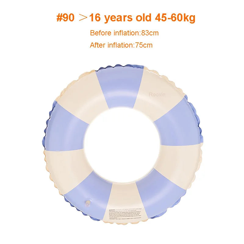 Donut Swimming Ring Inflatable Pool Float for Adult Swimming Circle Swim Tube Water Sports Swim Accessory Swim Float
