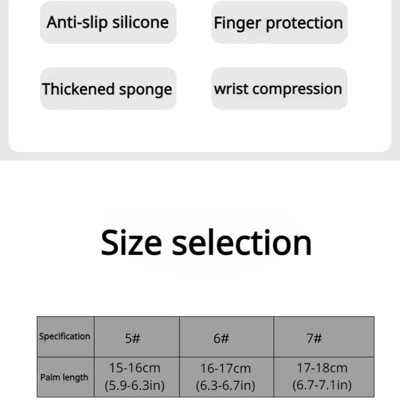 1 Pair Goalkeeper Gloves - Wear-Resistant Latex, Anti-Slip Soccer Goalie Gloves for Training & Matches, Football Training Equipm