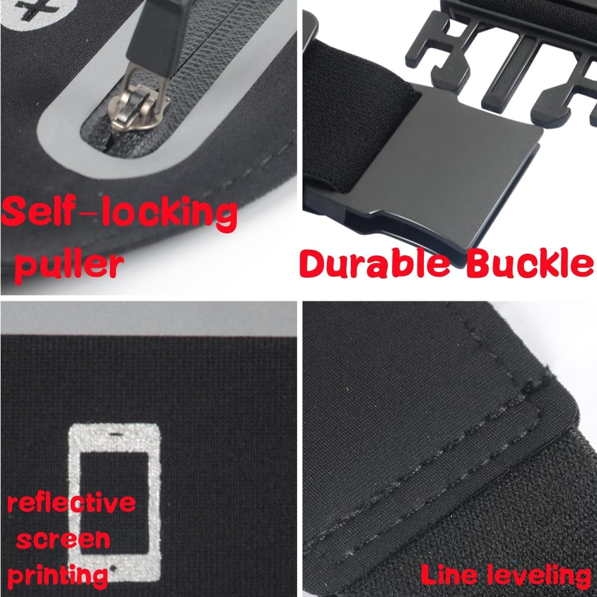 Slim Running Belt Fanny Pack Running Phone Hold Pouch Bag for Workout Jogging