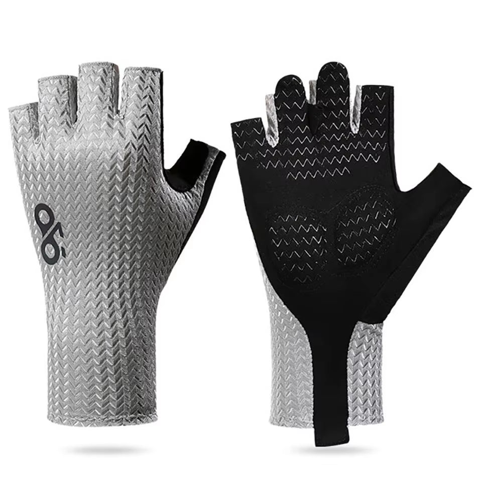Summer Breathable Half Finger Cycling Gloves Ultralight Road Bike Gloves Anti-Slip Silicone Pad Cooling Sport Gear
