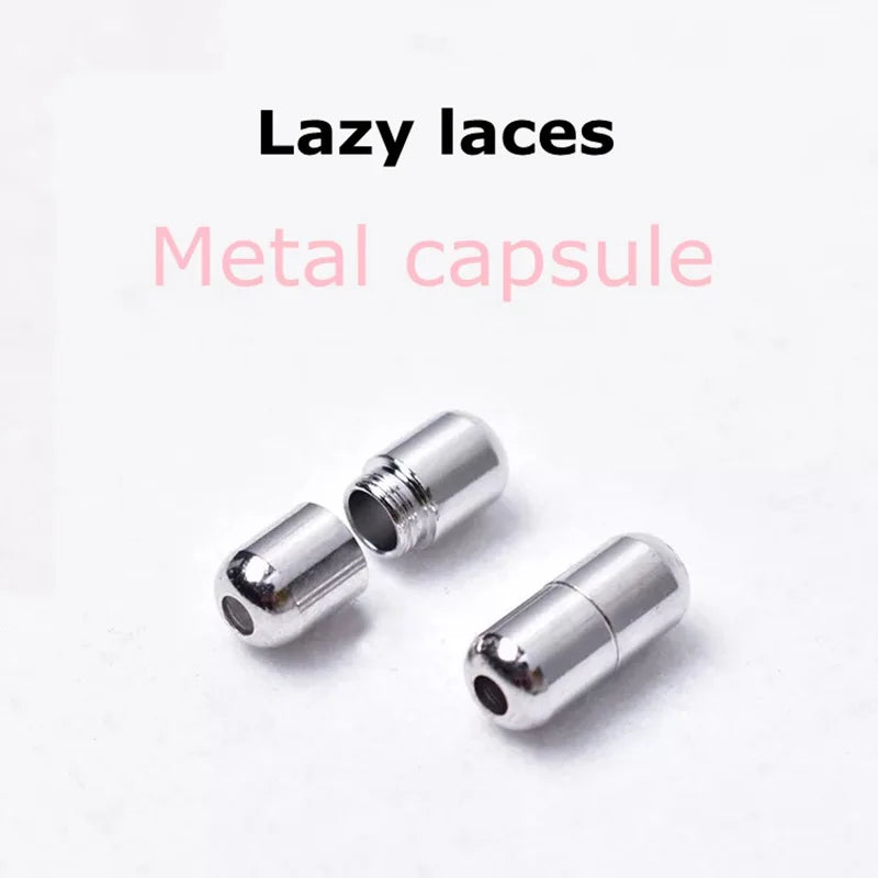 1Pair Elastic Shoelaces round No Tie Shoe Laces Sneakers Shoelace Kids Adult Elastic Laces One Size Fits All Shoes Dropshipping