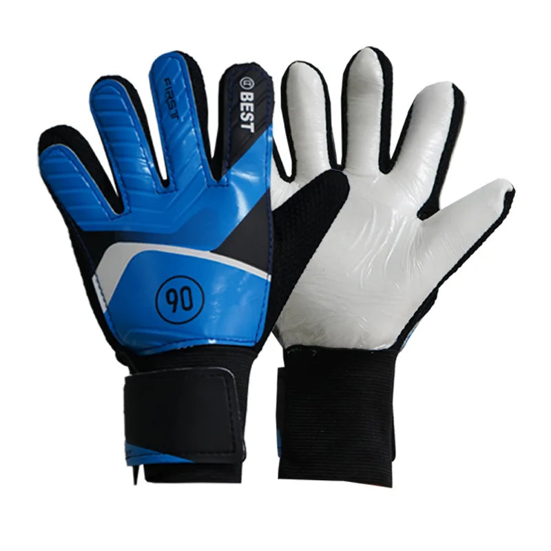 1 Pair Goalkeeper Gloves - Wear-Resistant Latex, Anti-Slip Soccer Goalie Gloves for Training & Matches, Football Training Equipm
