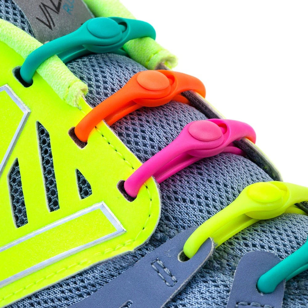 12Pcs Stretch Silicone Shoelaces No Tie Shoe Laces Elastic Laces Sneakers Adults Kids Lazy Shoelace for Shoes Rubber Zapatillas