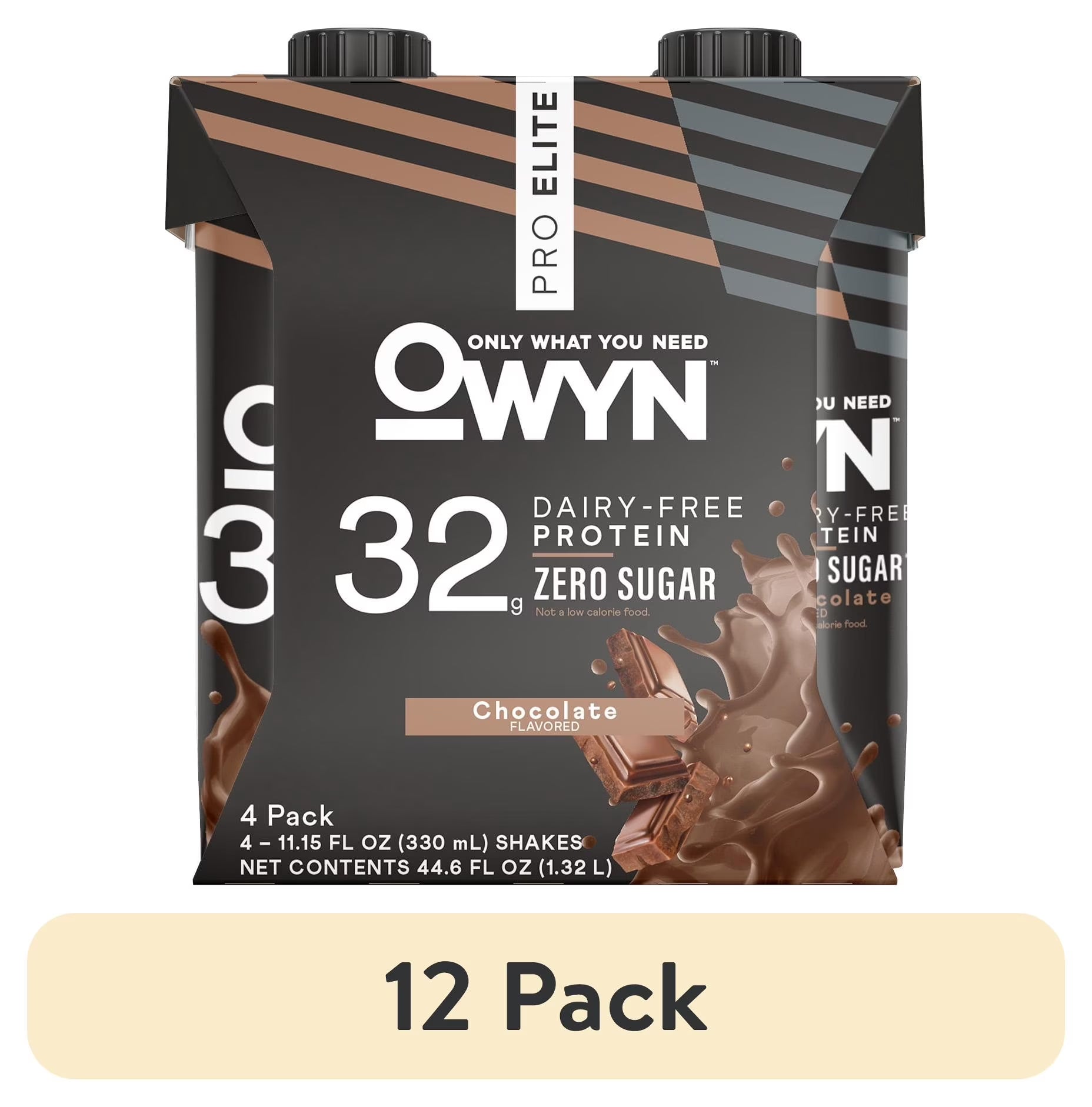 (12 Pack) 32G Pro Elite Chocolate Flavored Protein Shake - 11.15 Fl Oz, 4 Count