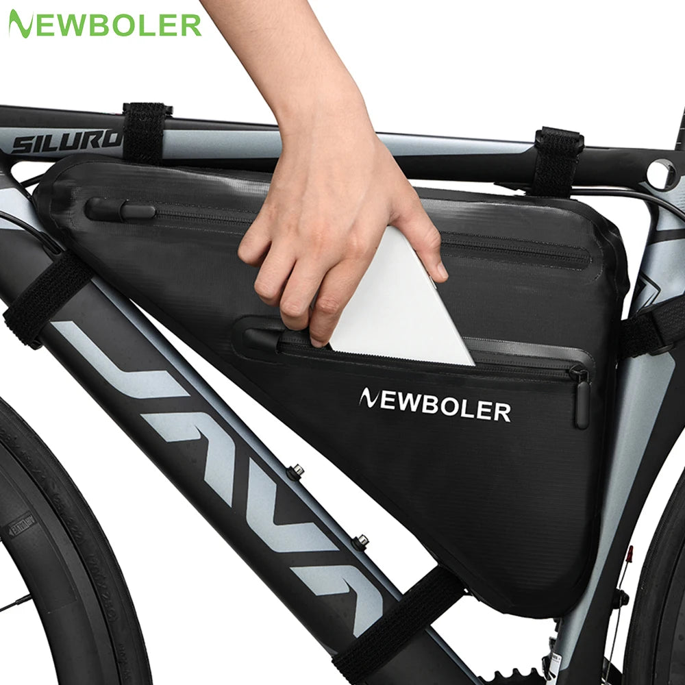 Bike Bicycle Bag Front Tube Frame Handlebar Waterproof Cycling Bags Triangle Pouch Frame Holder Bicycle Accessories