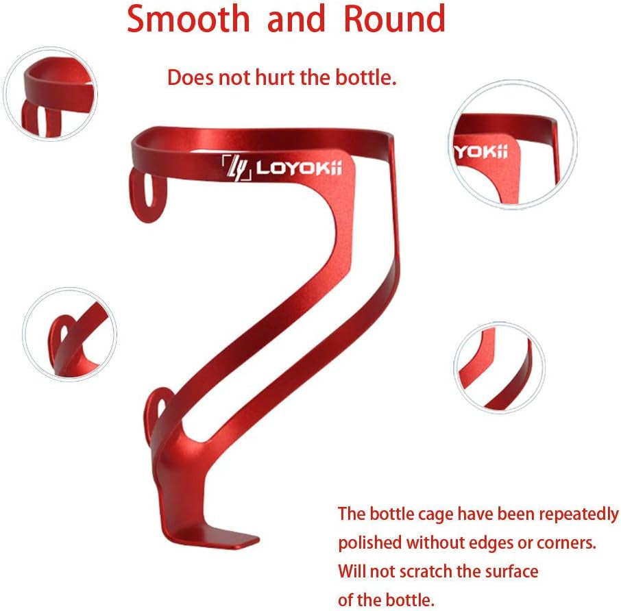 Water Bottle Holder for Bike, Lightweight Bike Water Bottle Cage Aluminum Alloy Bicycle Cages Bike Drink Holder for Mountain Bike Road Bike Cycling