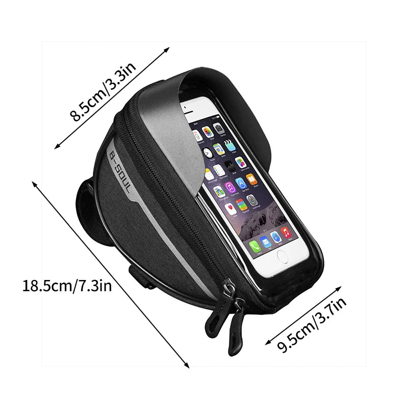 Rainproof Mountain Bicycle Bag Bike Accessories Touch Screen Cycling Handlebar Bag MTB Road Phone Storage Bags Cycling Equipment