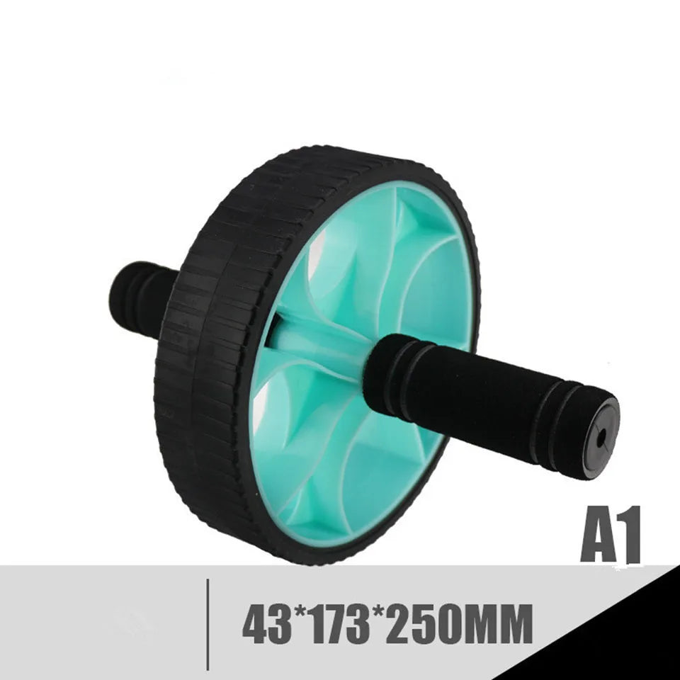 Professional Double-Wheeled Updated Ab Abdominal Press Wheel Rollers Home Gym Exercise Equipment for Body Building Fitness