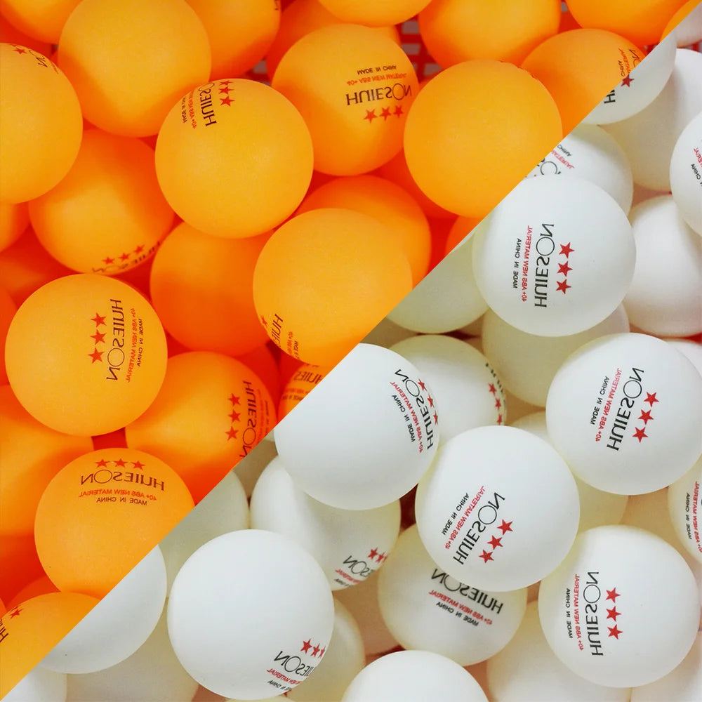 10 PCS Huieson New ABS Plastic Table Tennis Balls 3 Star 2.8G 40+Mm Ping Pong Balls for Match Training Balls