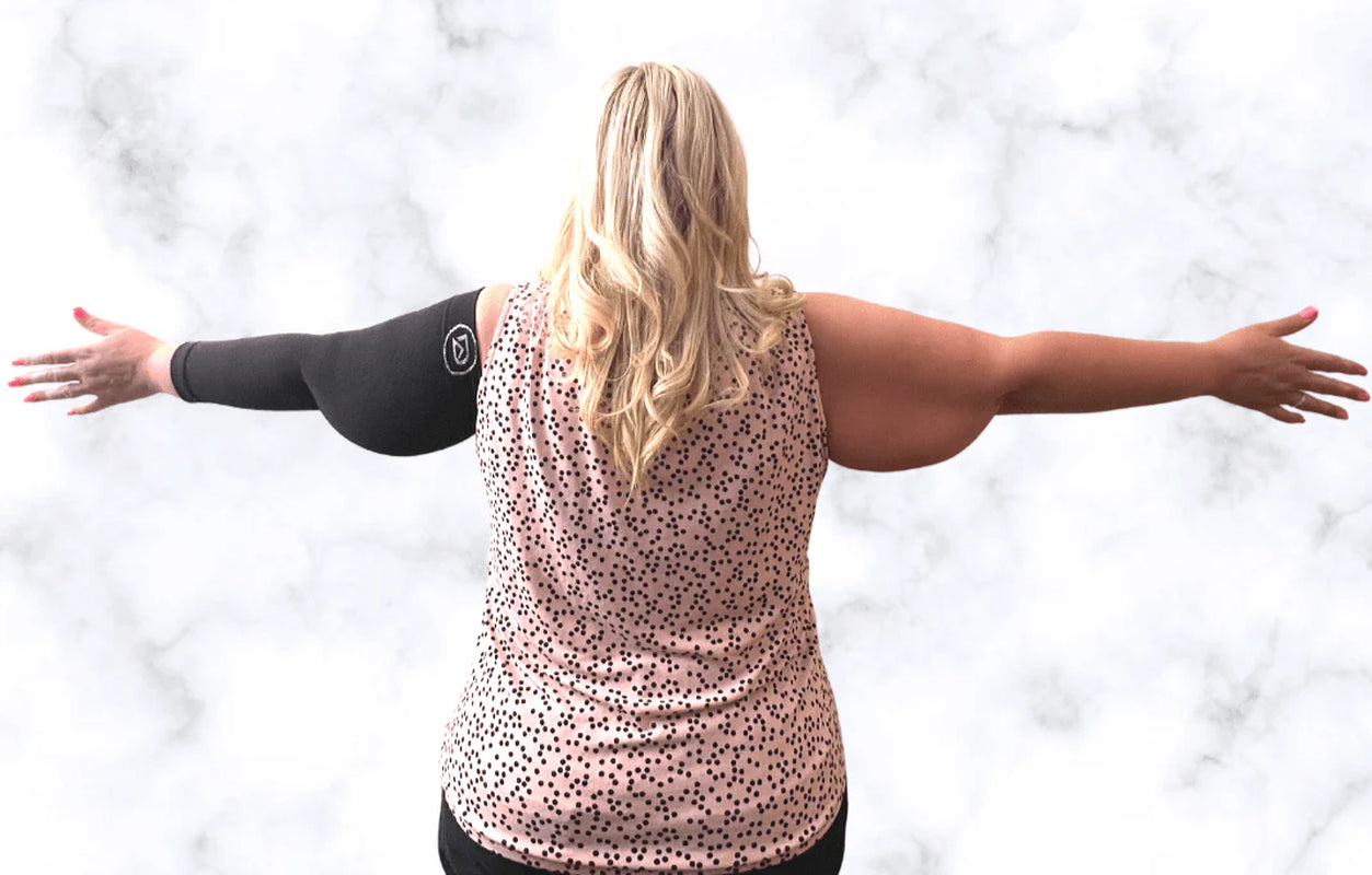 Plus Size Arm Compression Sleeves 20–30 Mmhg