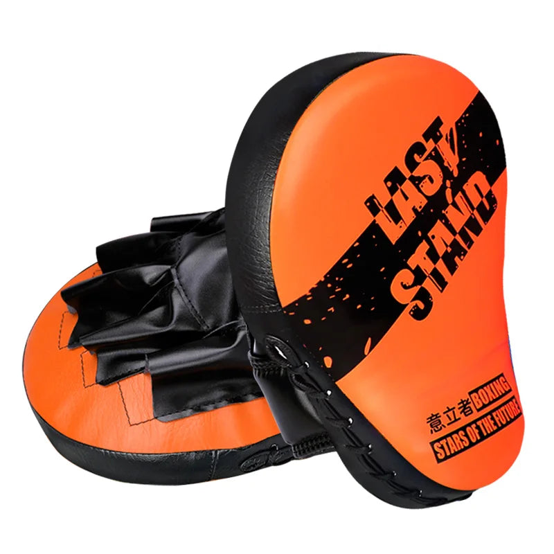 Sports Punching Mitts for Men, Women, & Kids, Leather Focus Mitts for Martial Arts & Boxing Training, Curved Punch Mitts for Kar