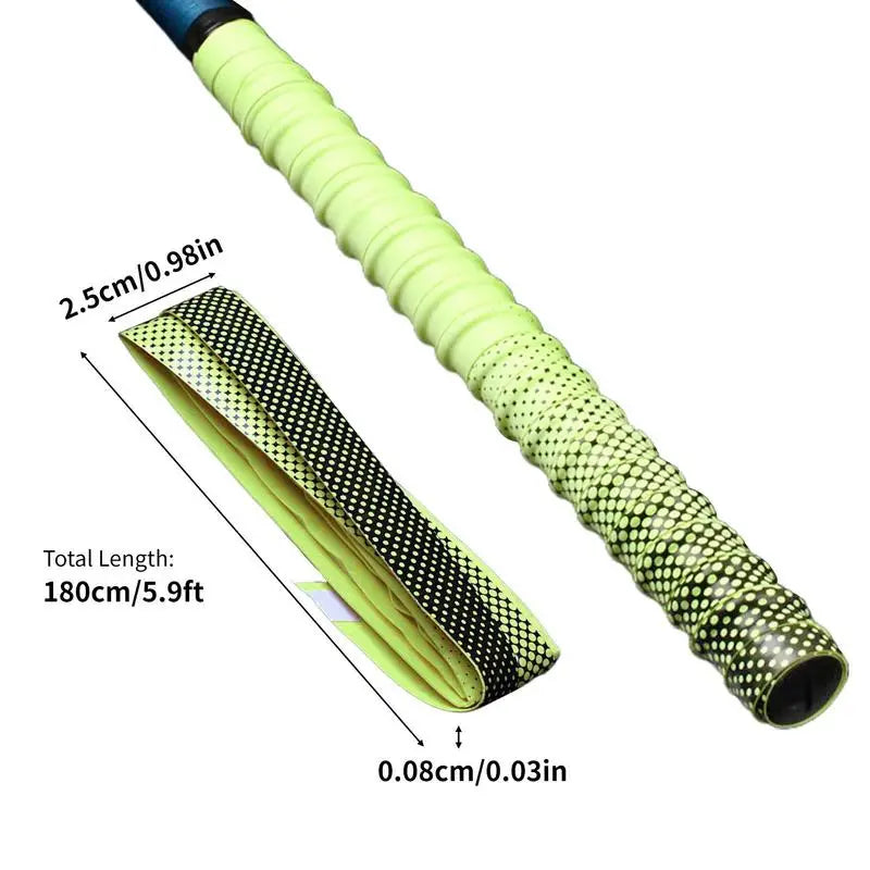 1.8M Anti-Slip Fishing Rod Sweatband Colorful Badminton Racket Grip Tape Bicycle Handle Anti-Slip Band Fishing Accessories