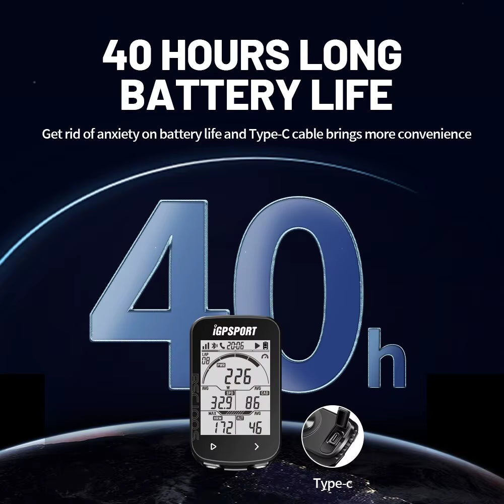 GPS Bike Computer BSC100S Cycle Wireless Speedometer Bicycle Digital Stopwatch Cycling Odometer Cycling Computer