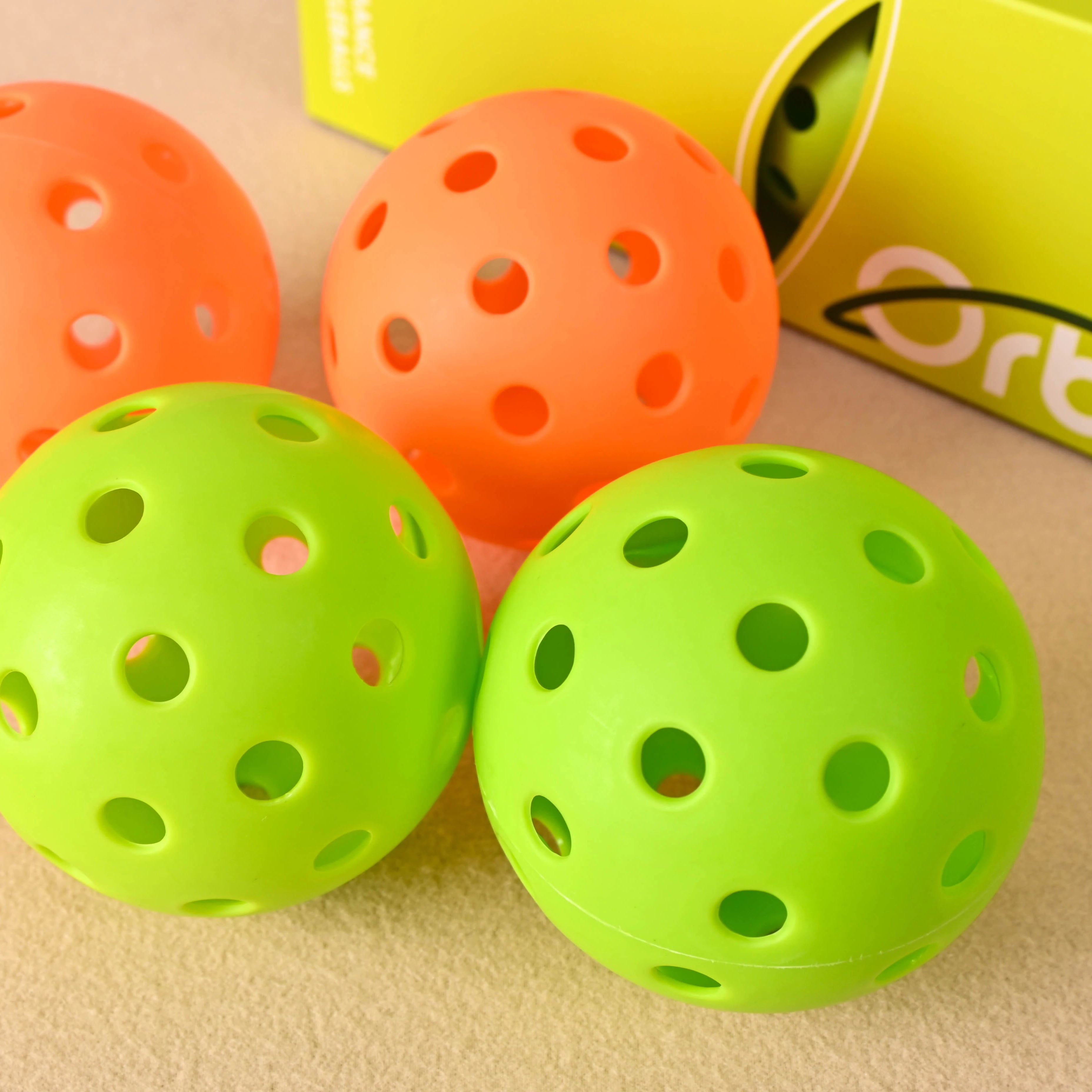 Sports 3Pcs Durable Pickleball Balls Outdoor 40 Holes Training Pickleball Accessories 74Mm Standard Pickle Balls