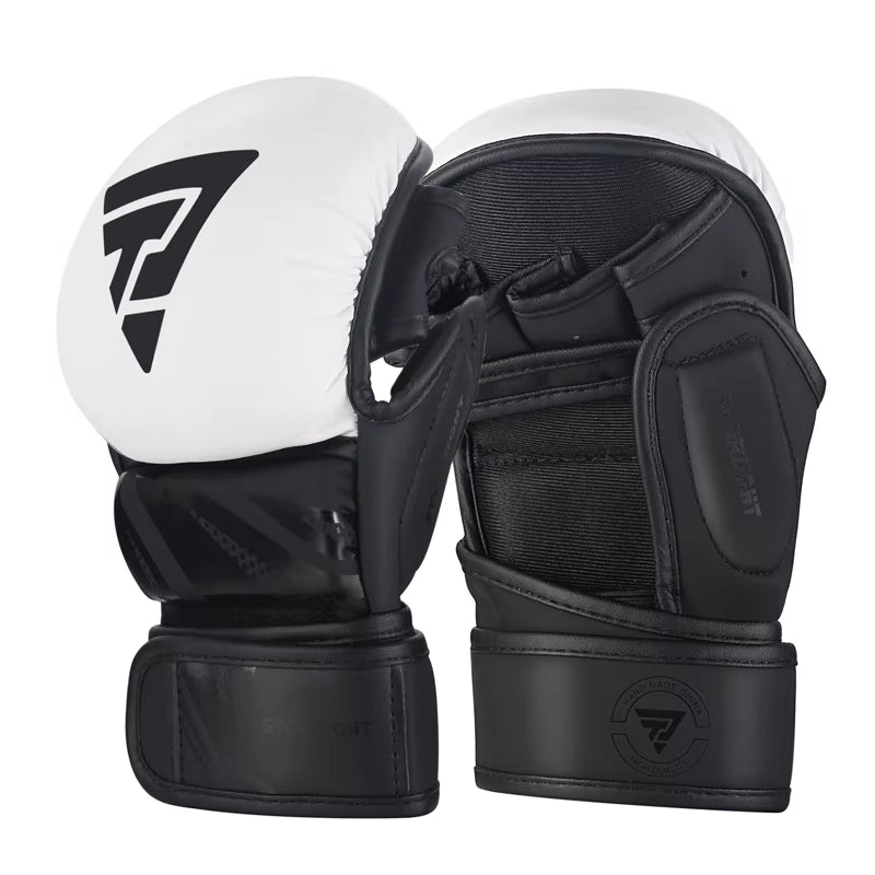 Professional MMA Boxing Gloves PU Leather MMA Fighting Martial Arts Boxing Gloves Karate Muay Thai Training Gloves Men&