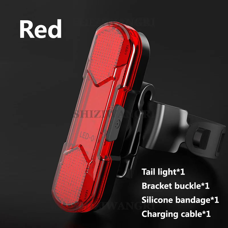 MTB Bike Front Lights USB LED Rechargeable Waterproof Mountain Bike Headlight Bicycle Safety Warning Light Cycling Accessories