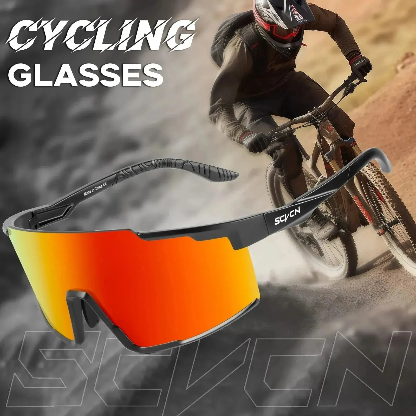 UV400 Sport Eyewear Mountain Bike Sport Cycling Glasses Outdoor Cycling Goggles Men Cycling Sunglasses MTB Sunglasses