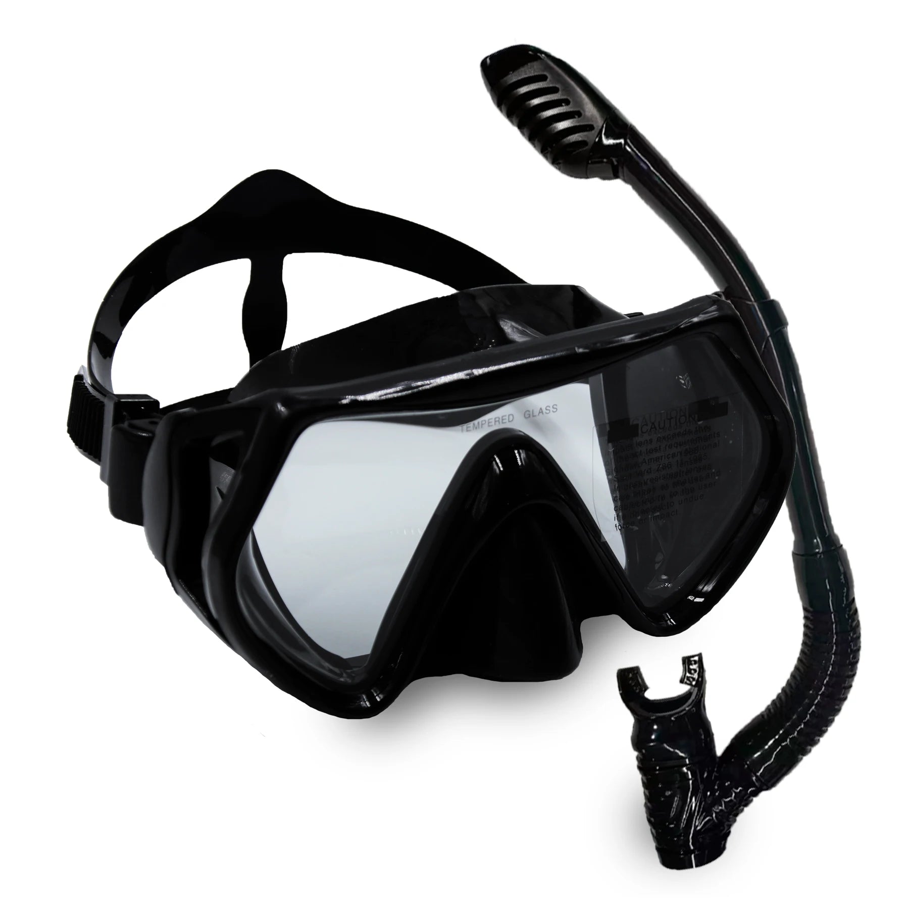 Diving Snorkeling Mask Set for Kids Swimming Mask Child Free Diving Snorkel Mask Anti-Fog Swim Goggles with Nose Cover Big Frame