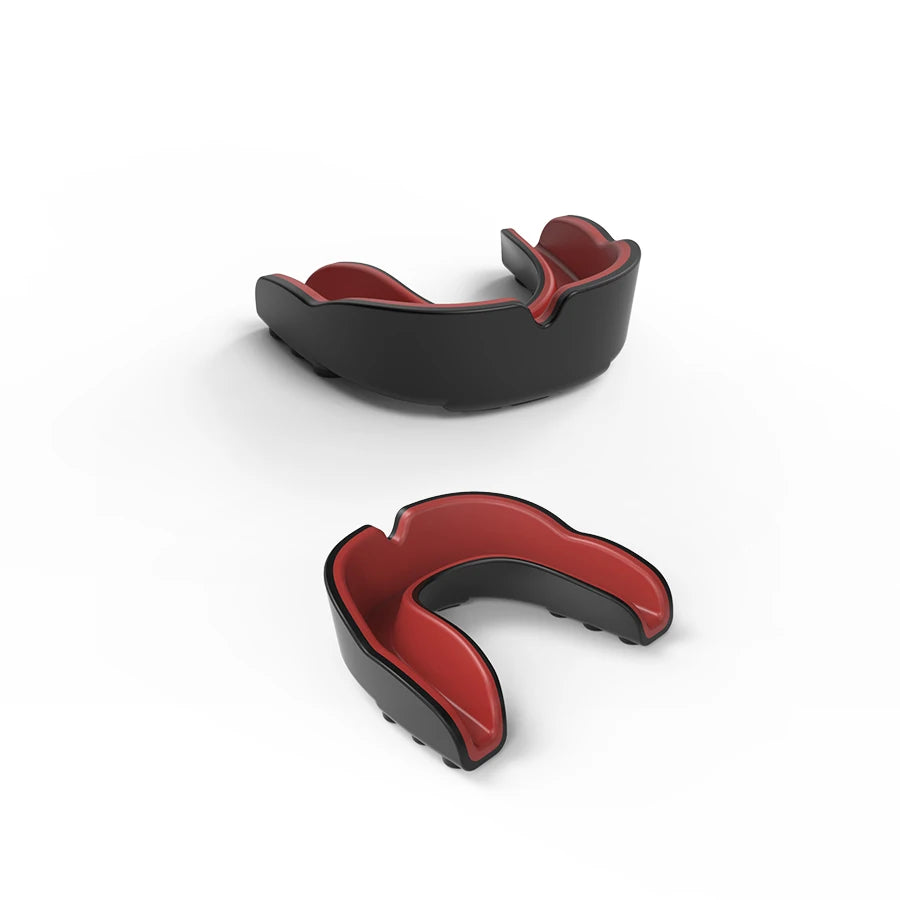1Pc Black Red Adult Professional Combat Sports Mouth Guard Football Basketball Boxing Training Sports Mouthguard