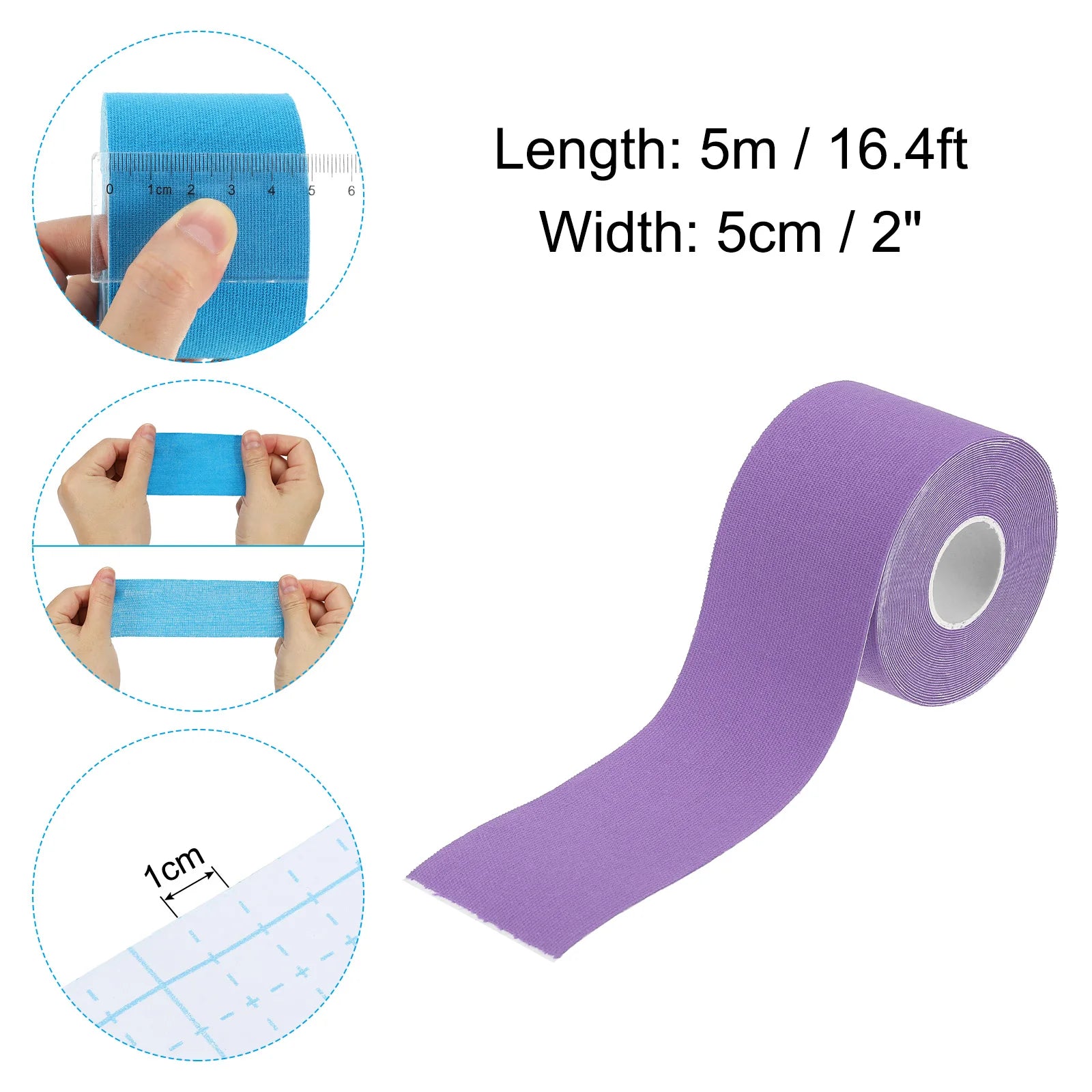 5Cm Aerial Hoop Tape Athletic Tape Adhesive Non-Slip Grip Tape Yoga Rig Sport Tape for Wrapping Exercises Gymnastics 16.4Ft