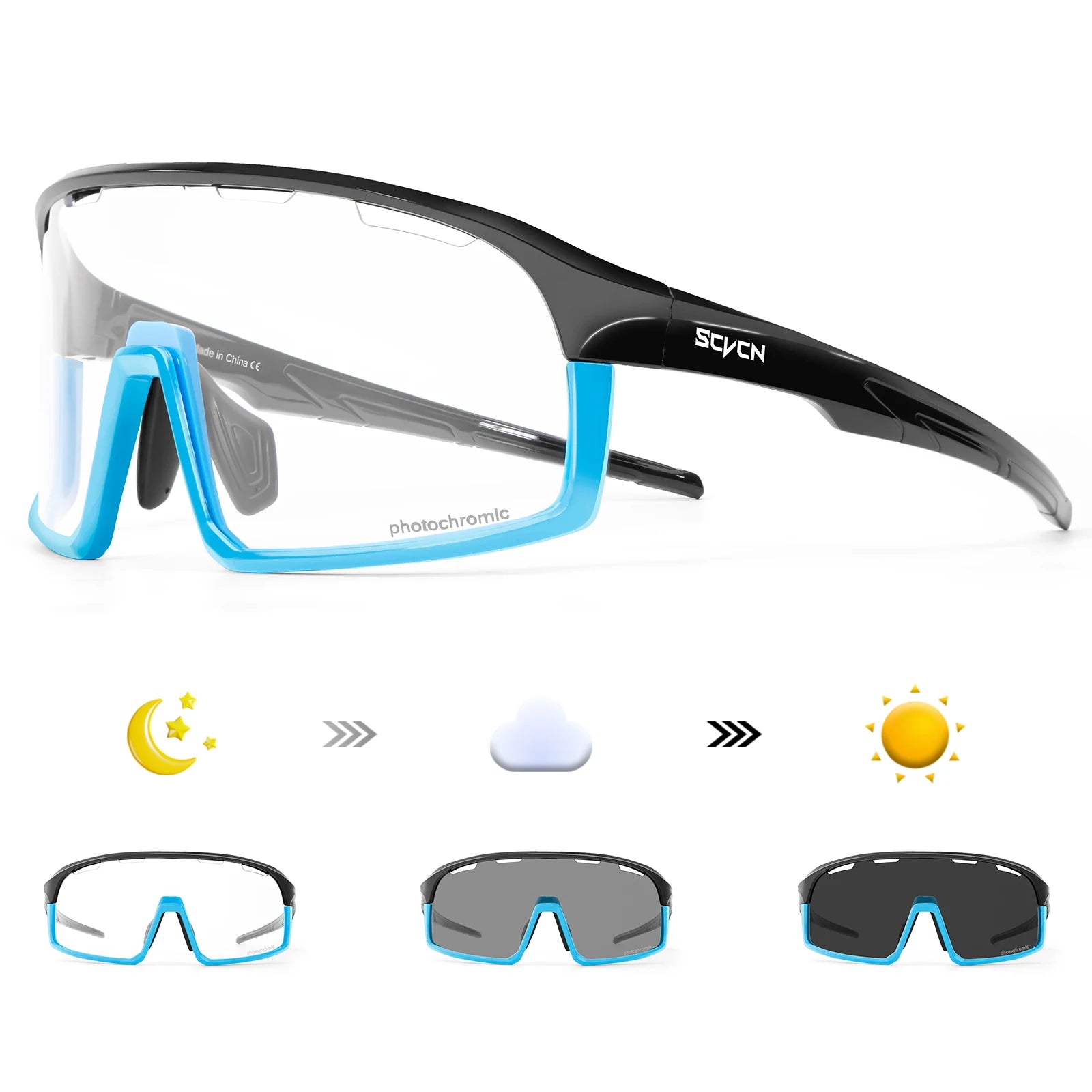 Photochromic Cycling Glasses Outdoor Sports Running Sunglasses Women UV400 Bicycle Goggles Men MBT Cycling Sunglasses