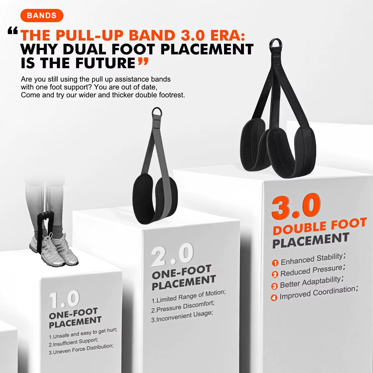 Assisted Pull up Bands 75-300 LBS Multifunctional Assist Belt Strength Training Fitness Tools High Intensity Pull up Band