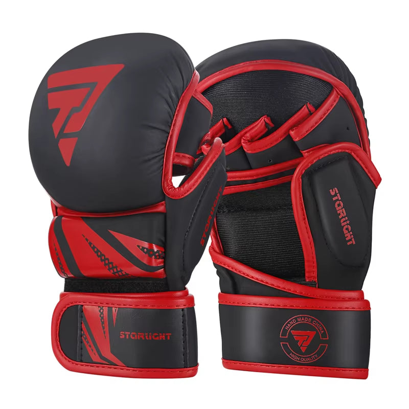 Professional MMA Boxing Gloves PU Leather MMA Fighting Martial Arts Boxing Gloves Karate Muay Thai Training Gloves Men&