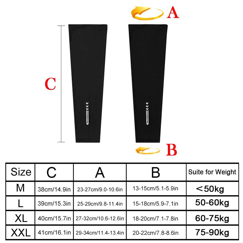 1 Pair UV Sun Protection Cooling Arm Sleeves for Men & Women - UPF 50 Sports Compression Cooling Athletic Sports Sleeves