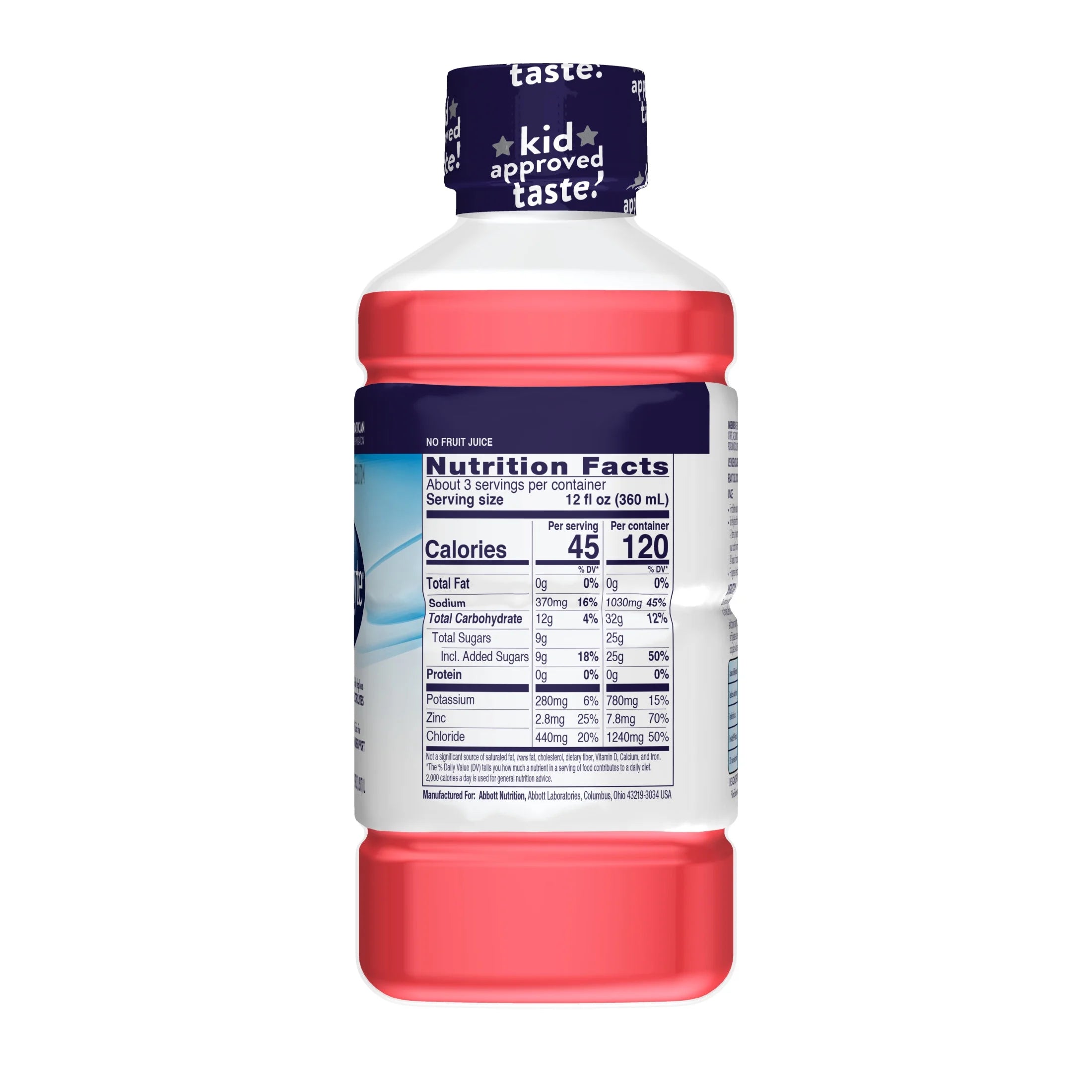 (6 Pack) Electrolyte Drink, Strawberry, 1 Liter