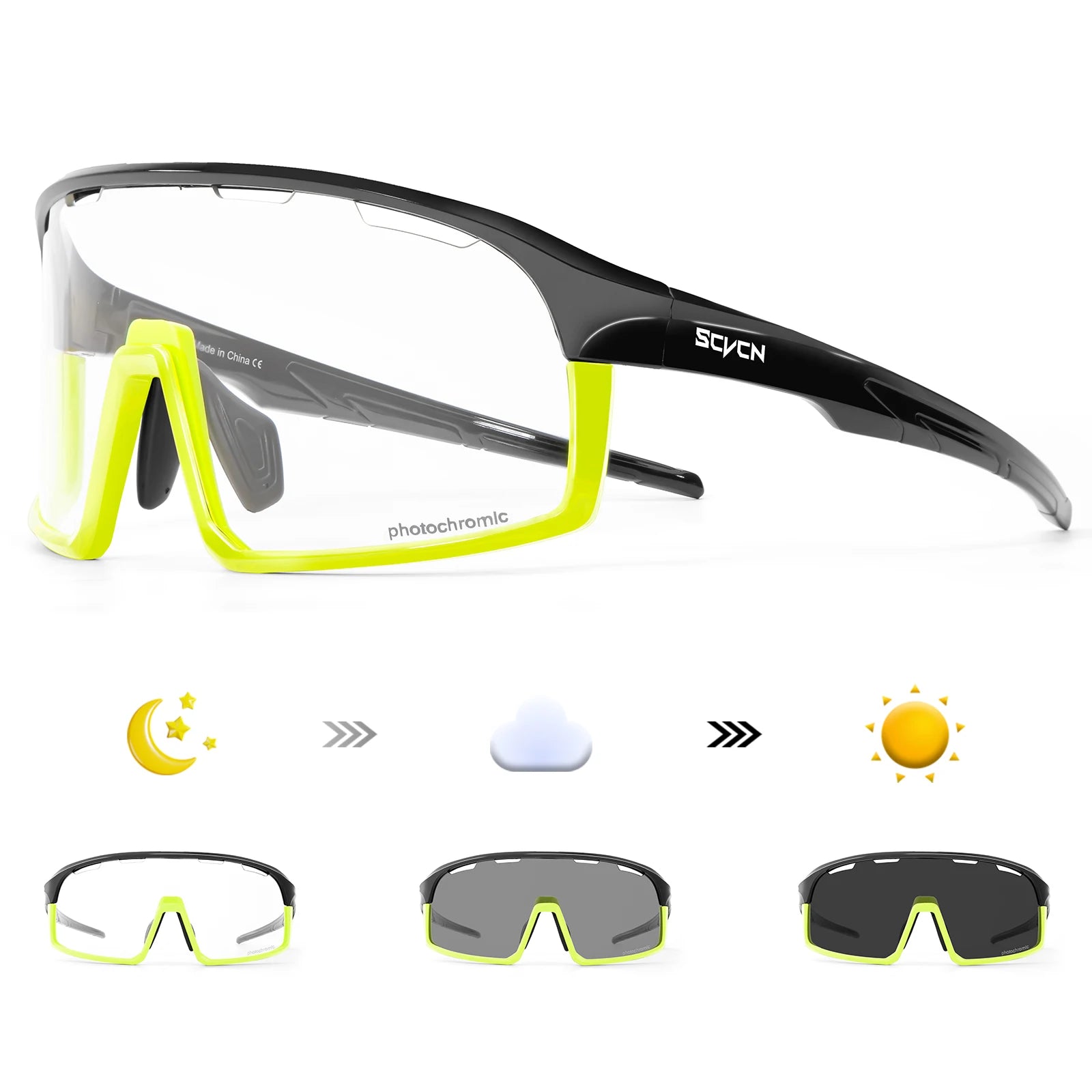 Photochromic Cycling Glasses Outdoor Sports Running Sunglasses Women UV400 Bicycle Goggles Men MBT Cycling Sunglasses