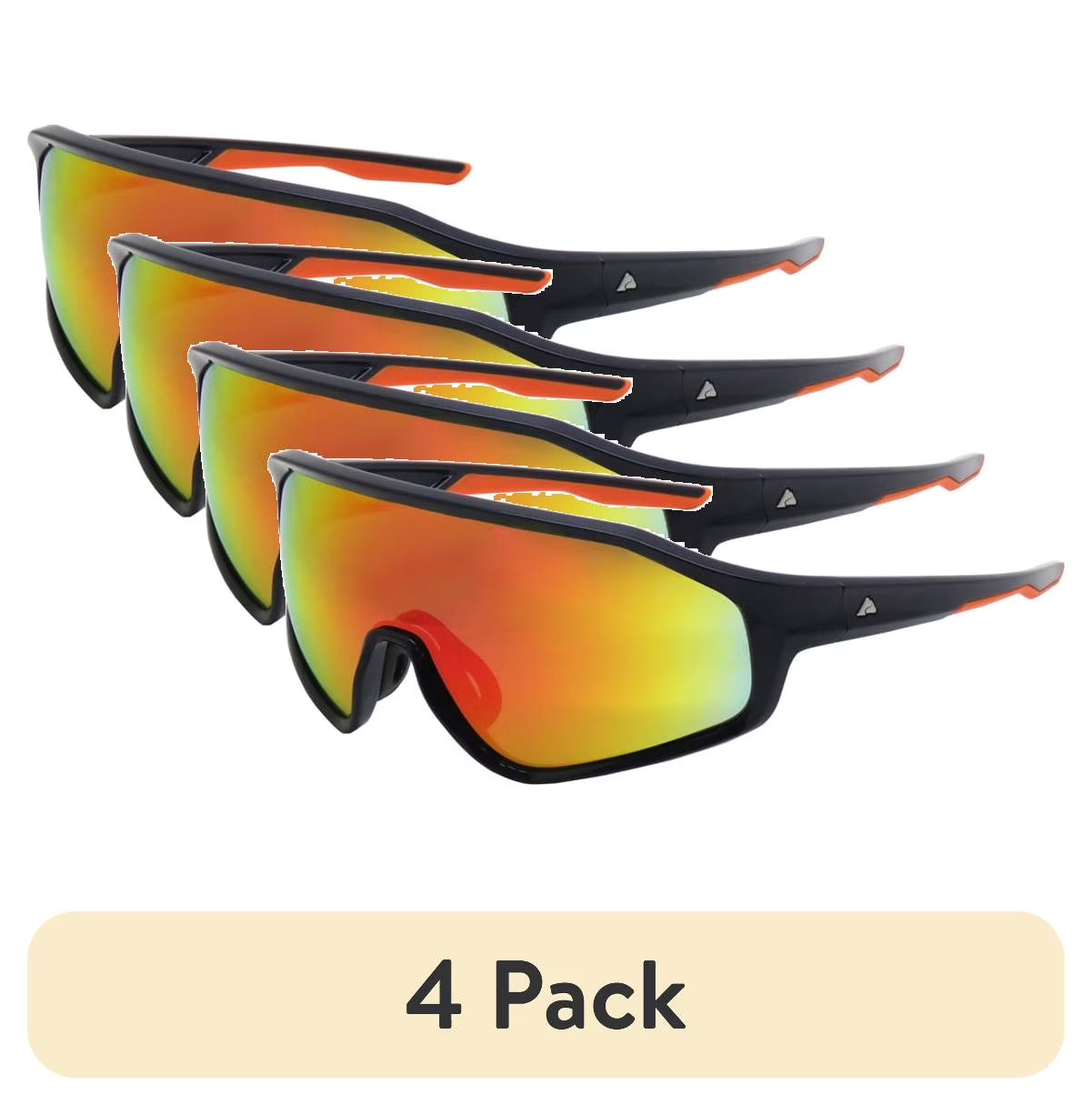 (4 Pack) Speed Shield Sports Sunglasses
